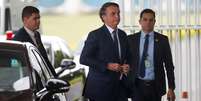 Presidente Jair Bolsonaro deixando o Palácio da Alvorada  Foto: Adriano Machado / Reuters