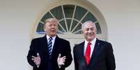 Trump recebe Netanyahu e diz que plano de paz 'faz sentido'  Foto: EPA / Ansa - Brasil