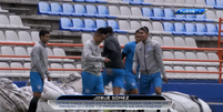 Cueva foi flagrado no treino do Pachuca, do México (Foto: Reprodução/TuzosTVOficial)  Foto: Gazeta Esportiva