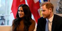 Pr&iacute;ncipe Harry e a esposa, Meghan, visitam a Casa do Canad&aacute; em Londres 7/1/2020 Daniel Leal-Olivas/Pool via REUTERS  Foto: Reuters