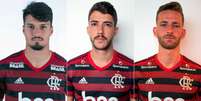 Thuler, Gustavo Henrique e Léo Pereira: opções da zaga (Fotos: Alexandre Vidal & Marcelo Cortes / Flamengo)  Foto: Lance!