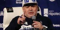 Diego Maradona durante entrevista coletiva em La Plata
08/09/2019 REUTERS/Agustin Marcarian  Foto: Reuters