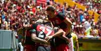 Flamengo venceu o Furacão por 3 a 0 (Foto: Alexandre Vidal / Flamengo)  Foto: Lance!