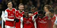 Com gol e assistência, Pépé descomplicou para o Arsenal (Foto: AFP)  Foto: Lance!