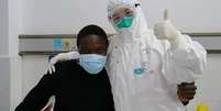 Kem Senou Pavel Daryl é o primeiro cidadão africano de que se tem notícia que contraiu coronavírus e se curou  Foto: Arquivo Pessoal / BBC News Brasil