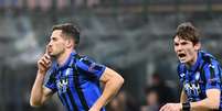 O Atalanta goleou em seu primeiro jogo no mata-mata da Liga dos Campeões (Foto: Vincenzo PINTO / AFP)  Foto: LANCE!