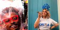 "Outro patamar" e "Fala, Zezé" foram memes lembrados pelos torcedores no Carnaval 2020 (Foto: Rodrigo Portella/Lance! / Arquivo Pesssoal: Mariana Sá)  Foto: Lance!