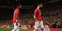 Bruno Fernandes e Fred: os donos do meio-campo do United (Foto: OLI SCARFF / AFP)  Foto: Lance!