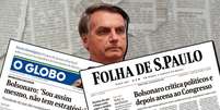 Bolsonaro não se cansa de afirmar ser perseguido por grandes companhias de comunicação do País  Foto: Marcos Correa/Presidência da República/Divulgação / Reprodução