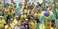 Manifestação pró-Bolsonaro em outubro de 2018, em Brasília, durante a campanha do segundo turno das eleições de 2018  Foto: José Cruz/Agência Brasil / Estadão Conteúdo
