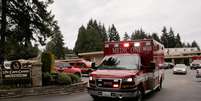 Ambulância em Kirkland, em Washington, nos EUA, no dia 1º de março de 2020  Foto: David Ryder / Reuters