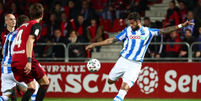 Willian José, atacante da Real Sociedad, durante a partida (Foto: Divulgação/Real Sociedad)  Foto: Gazeta Esportiva