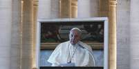 Papa celebra Angelus via streaming, em 8 de março  Foto: ANSA / Ansa - Brasil