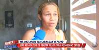 Aparecida dos Santos, mãe da criança que foi vítima de Suzy Oliveira  Foto: Reprodução do programa 'Alerta Nacional' / Rede TV! / Youtube / Estadão Conteúdo