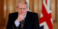 Premiê britânico, Boris Johnson, durante entrevista coletiva sobre o coronavírus
03/03/2020
Frank Augstein/Pool via REUTERS  Foto: Reuters