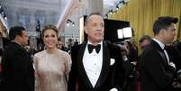 Tom Hanks e Rita Wilson na cerim&ocirc;nia do Oscar deste ano 
09/02/2020
REUTERS/Mike Blake  Foto: Reuters