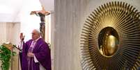 Papa Francisco celebra missa na Casa Santa Marta, Vaticano  Foto: ANSA / Ansa