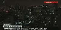 Emissora de notícias do Grupo Globo dedicou quase 6 minutos aos vídeos de manifestações anti-Bolsonaro  Foto: TV Globo / Reprodução
