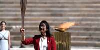 Cerimônia de entrega da chama olímpica em Atenas
19/03/2020
Aris Messinis/Pool via REUTERS  Foto: Reuters