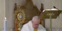 Papa Francisco voltou a rezar pelo fim da pandemia  Foto: ANSA / Ansa - Brasil