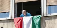 Italiano em isolamento em Roma, capital da Itália  Foto: ANSA / Ansa