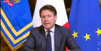 Giuseppe Conte faz pronunciamento no Facebook  Foto: ANSA / Ansa - Brasil