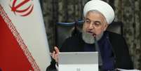 Presidente do Irã, Hassan Rouhani, durante reunião sobre o coronavírus em Teerã
21/03/2020 Site oficial da Presidência do Irã/Divulgação via REUTERS  Foto: Reuters