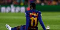 Dembélé sofreu com lesões nesta temporada (Foto: Josep LAGO / AFP)  Foto: Lance!