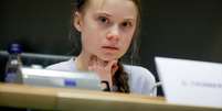 Greta Thunberg disse que sentiu cansaço, dor de garganta e tosse  Foto: EPA / Ansa - Brasil