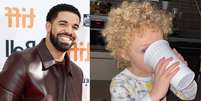 Drake e o filho Adonis  Foto: Mark Blinch/ Reuters | Instagram/ @champagnepapi / Estadão Conteúdo