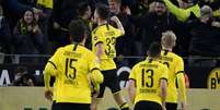 Borussia Dortmund é o segundo colocado do Campeonato Alemão, com 51 pontos (Foto: INA FASSBENDER / AFP)  Foto: LANCE!