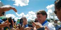 Presidente Bolsonaro se encontra com apoiadores em frente ao Palácio do Planalto apesar de recomendações de distanciamento social contra coronavírus
15/03/2020
REUTERS/Adriano Machado  Foto: Reuters