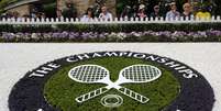 Logo do torneio de Wimbledon 
23/06/2003
REUTERS/Toby Melville/  Foto: Reuters