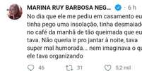 Marina Ruy Barbosa conta indireta do marido  Foto: Reprodução, Twitter / PurePeople