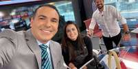 Reinaldo Gottino, Mari Palma e Phelipe Siani na CNN Brasil  Foto: Instagram / @rgottino / Estadão