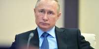 Presidente da Rússia, Vladimir Putin, durante reunião em Moscou
09/04/2020  Sputnik/Alexei Druzhinin/Kremlin via REUTERS   Foto: Reuters