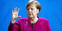 Chanceler alemã, Angela Merkel, durante briefing à impresa em Berlim
09/04/2020 Markus Schreiber/Pool via REUTERS  Foto: Reuters