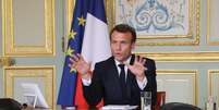 Presidente francês, Emmanuel Macron
08/04/2020
Ludovic Marin/Pool via REUTERS  Foto: Reuters