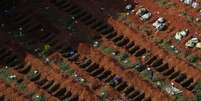 Funcionários abrem covas em cemitério de Vila Formosa, em São Paulo
02/04/2020
REUTERS/Amanda Perobelli  Foto: Reuters