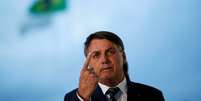 Presidente Jair Bolsonaro ao chegar ao Palácio da Alvorada
20/04/2020 REUTERS/Ueslei Marcelino  Foto: Reuters