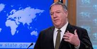Secretário de Estado norte-americano, Mike Pompeo
22/04/2020
Nicholas Kamm/Pool via REUTERS/  Foto: Reuters
