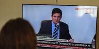 Sergio Moro anunciou a saída do governo em entrevista coletiva   Foto: Caio Rocha/FramePhoto / Estadão