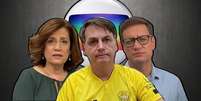 Em trecho de live, Jair Bolsonaro insinuou que Vladimir Netto, filho de sua desafeta Miriam Leitão, é ligado a seu novo rival, Sergio Moro  Foto: Fotomontagem: Blog Sala de TV / Reprodução