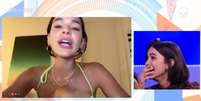 Bruna Marquezine mandou recado para amiga Manu Gavassi no 'Rede BBB'.  Foto: Globo / Reprodu&ccedil;&atilde;o / Estad&atilde;o Conte&uacute;do