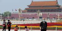 Praça da Paz Celestial, em Pequim
29/04/2020
China Daily via REUTERS  Foto: Reuters