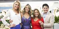 Os apresentadores do 'Hoje em Dia', Ana Hickmann, Ticiane Pinheiro, Renata Alves e Cesar Filho  Foto: Divulgação/Record / Estadão