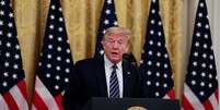 Trump fala na Casa Branca
30/4/2020 REUTERS/Carlos Barria  Foto: Reuters