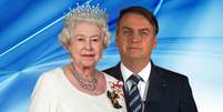 Líderes como a rainha Elizabeth e o presidente Bolsonaro dependem de uma imagem pública positiva para assegurar a manutenção do poder ...  Foto: Fotomontagem: Blog Sala de TV (Fotos: Divulgação / Royal Family e Divulgação / Presidência da República)