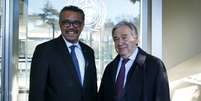 Secretário-geral da ONU, António Guterres, e diretor-geral da OMS, Tedros Adhanom
24/02/2020
Salvatore Di Nolfi/Pool via REUTERS  Foto: Reuters