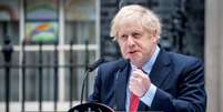 Premiê britânico, Boris Johnson, discursa em frente à sua residência oficial em Londres
27/04/2020 Pippa Fowles/10 Downing Street/Divulgação via REUTERS  Foto: Reuters